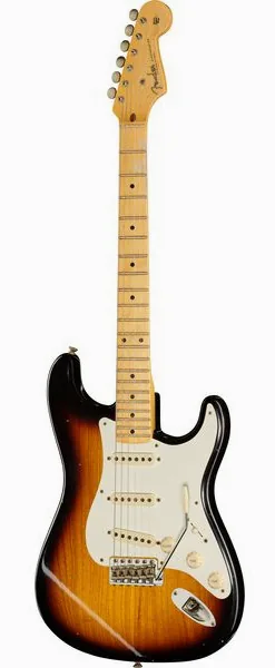 Fender 55 Strat 2TSB Journeyman Relic framifrån
