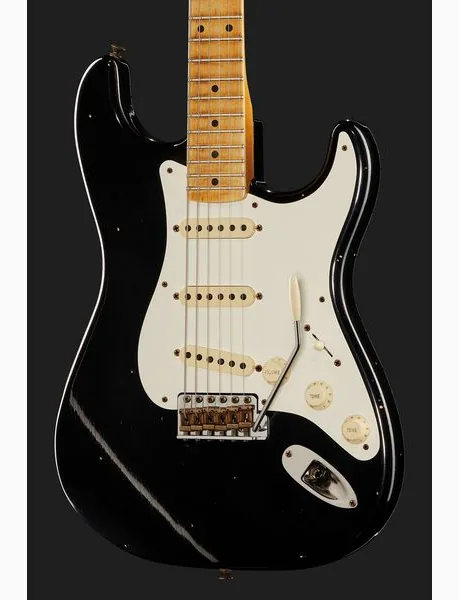 Fender 55 Strat BLK Journeyman Relic, detalj 4