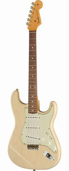 Fender 59 Strat RW Vintage Blonde JRN framifrån