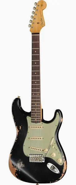 Fender 60 Strat ABLK Heavy Relic framifrån