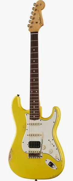 Fender 61 Strat GRY Relic HSS MBAH framifrån