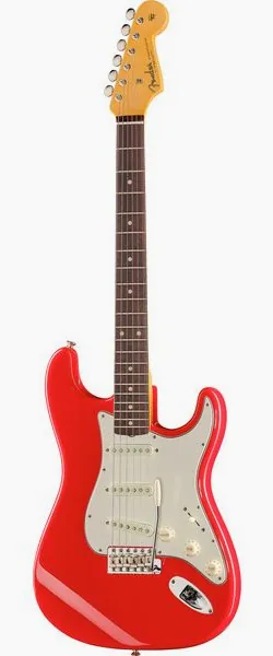 Fender 61 Strat Hot Rod Red RW NOS framifrån