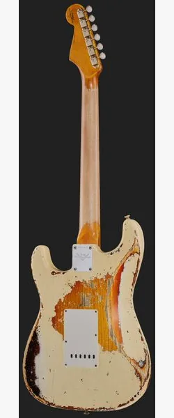 Fender 61 Strat SHR Aged V White 3TSB, detalj 3