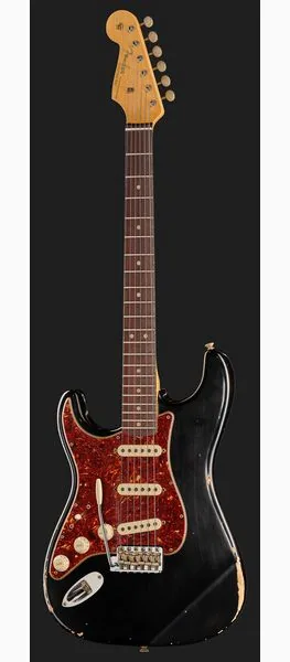 Fender 63 Strat Black Relic LH, detalj 2