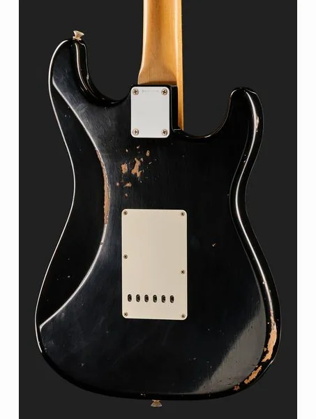 Fender 63 Strat Black Relic LH, detalj 5