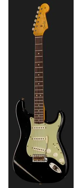 Fender 63 Strat BLK Journeyman Relic, detalj 2