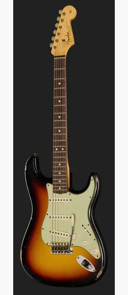 Fender 63 Strat Relic 3TSB MBDB, detalj 2