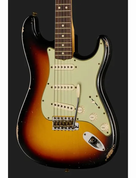 Fender 63 Strat Relic 3TSB MBDB, detalj 4