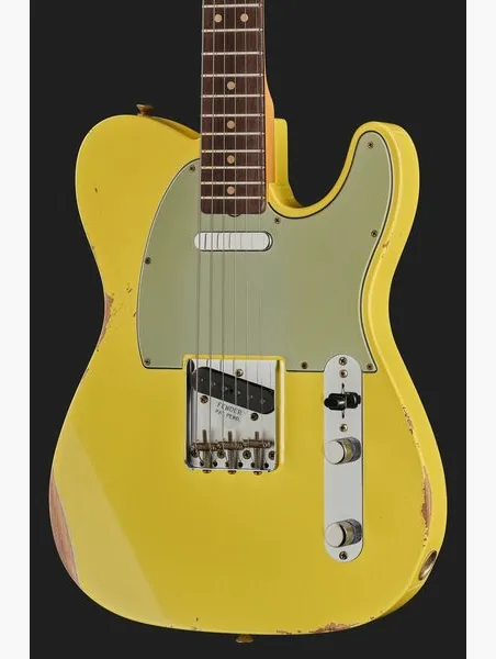 Fender 63 Tele Relic Canary Yellow, detalj 4