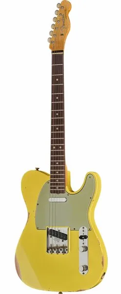 Fender 63 Tele Relic Canary Yellow framifrån
