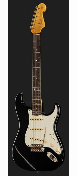 Fender 65 Strat BLK Journeyman Relic, detalj 2