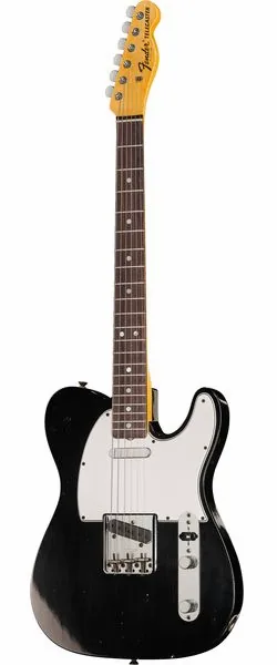 Fender '67 Tele BLK Journeyman Relic framifrån