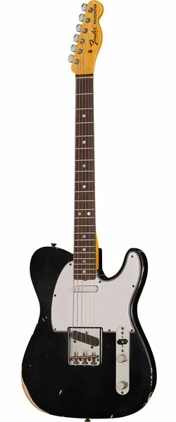 Fender 67 Tele BLK Relic framifrån