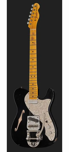 Fender 68 Tele Thinline ABLK Relic, detalj 2