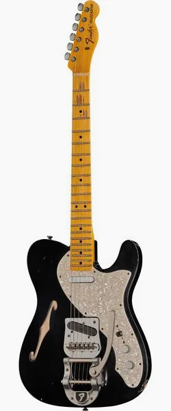 Fender 68 Tele Thinline ABLK Relic framifrån