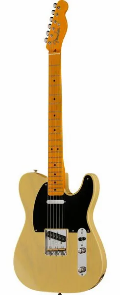 Fender 75th Anni AV II 51 Nocaster BL framifrån