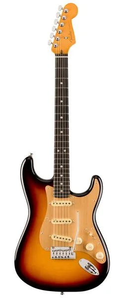 Fender Am Ultra II Strat EB UBST framifrån