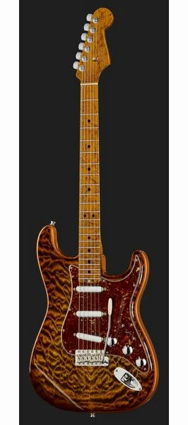 Fender Elite Strat MN QMT Tiger Eye, detalj 2