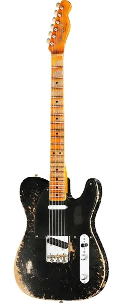 Fender LTD 52 Tele Aged Black SHRelic framifrån