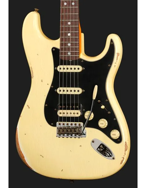 Fender LTD 67 Strat HSS Vintage White, detalj 4