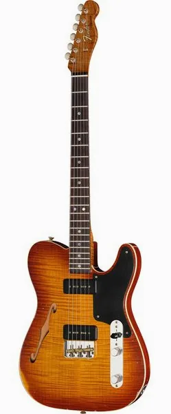 Fender LTD Artisan Tele Thinline P90 framifrån