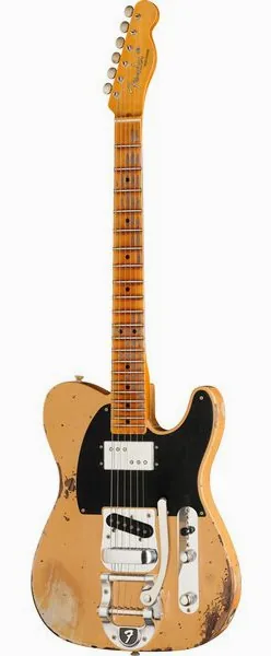 Fender LTD Blackguard Cunife Tele NBL framifrån