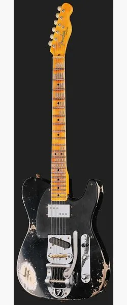 Fender LTD CuNife Tele HR Aged Black, detalj 2