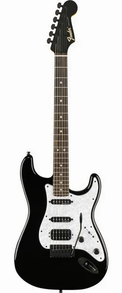 Fender LTD Player Fusion Strat HSS BK framifrån