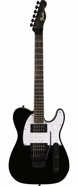 Fender LTD Player Fusion Tele HH BLK framifrån