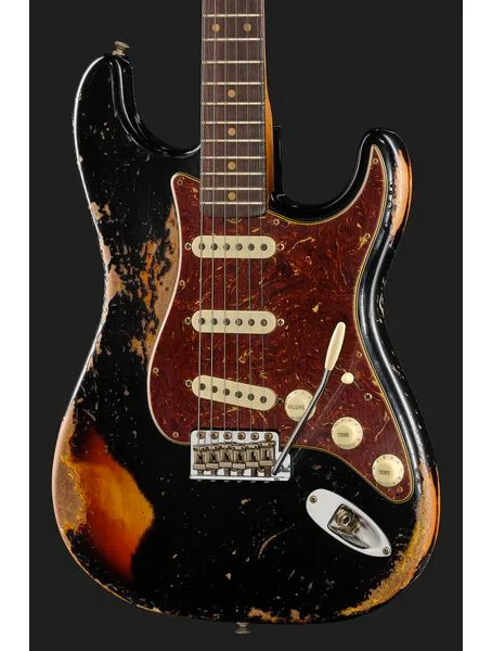 Fender Roasted '61 Strat ABLK/3TSB, detalj 4