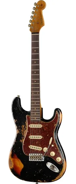 Fender Roasted '61 Strat ABLK/3TSB framifrån
