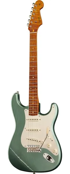 Fender Strat Roasted Pine CC ATGM framifrån
