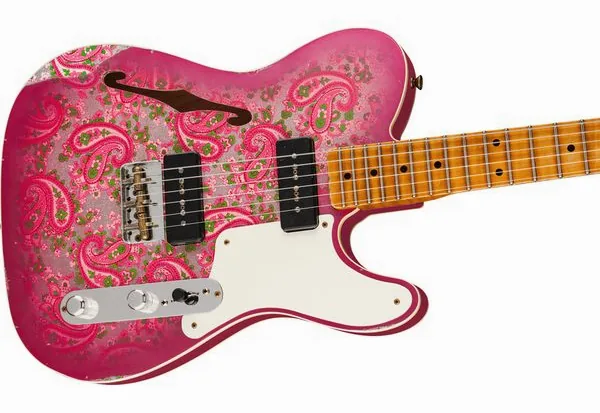 Fender Tele Dual P90 Pink Paisley, detalj 3