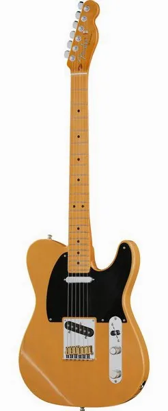 Fender Ultra Luxe 50s Tele MN BTB framifrån