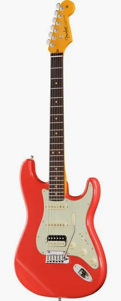 Fender Ultra Luxe 60s Strat HSS FRD framifrån