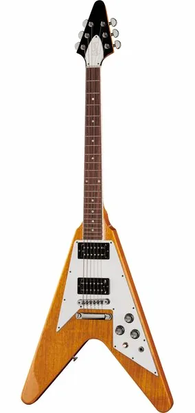 Gibson 70s Flying V Antique Natural framifrån