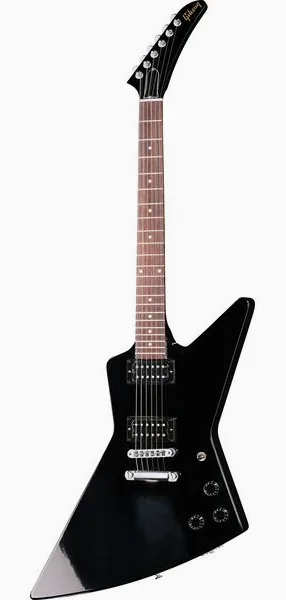 Gibson 80s Explorer Ebony framifrån