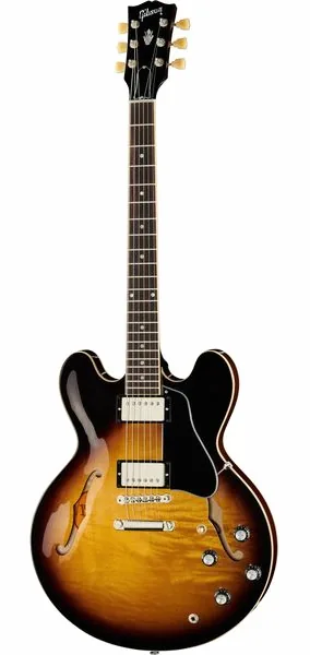 Gibson ES-335 Dot Vintage Burst framifrån