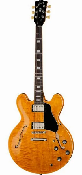 Gibson ES-335 Figured Honey Amber framifrån