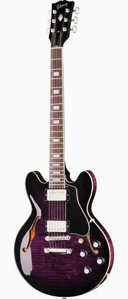 Gibson ES-339 Figured D Purple Burst framifrån
