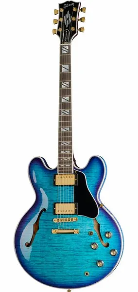 Gibson ES Supreme Blueberry Burst framifrån