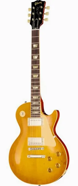 Gibson Les Paul 58 Lemon Burst LA framifrån