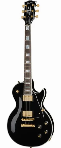 Gibson Les Paul Custom 70s Ebony framifrån