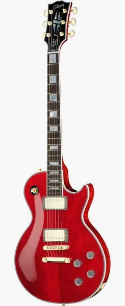 Gibson LP Custom HPT Trans Wine Red#1 framifrån