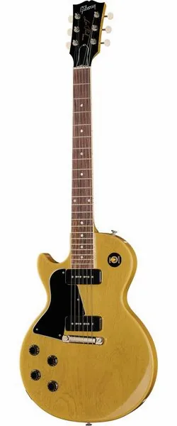 Gibson LP Special SC TV Yellow LH framifrån