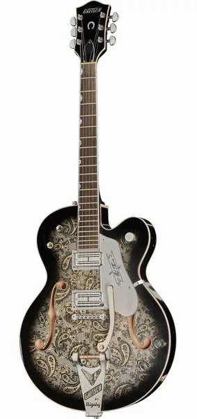 Gretsch 6120CST 59 Black Paisley Relic framifrån
