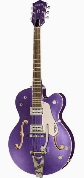 Gretsch 6120CST 59 Purple Relic framifrån