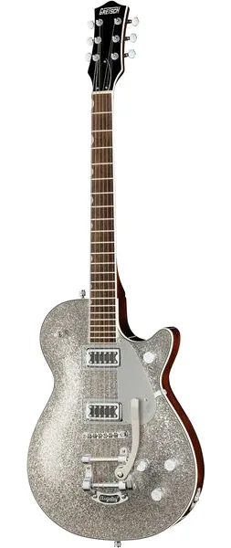 Gretsch EMTC Sparkle Jet FT SLV SPK framifrån