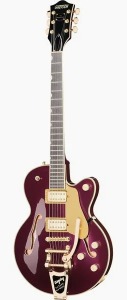 Gretsch Pro Broadkaster JR LX BLKBRY framifrån