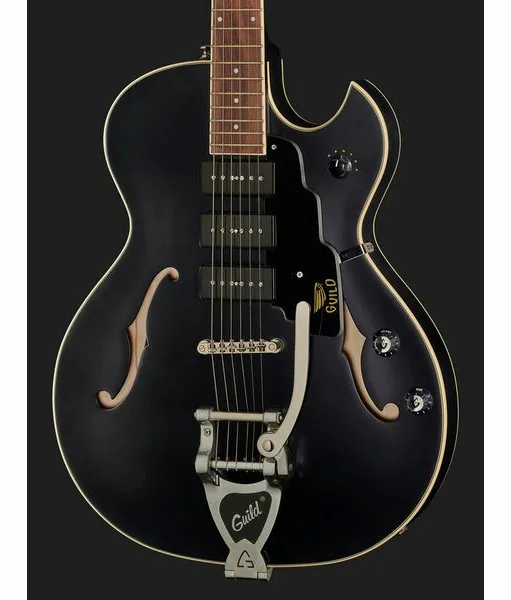 Guild Starfire I Jet 90 Satin Black, detalj 4